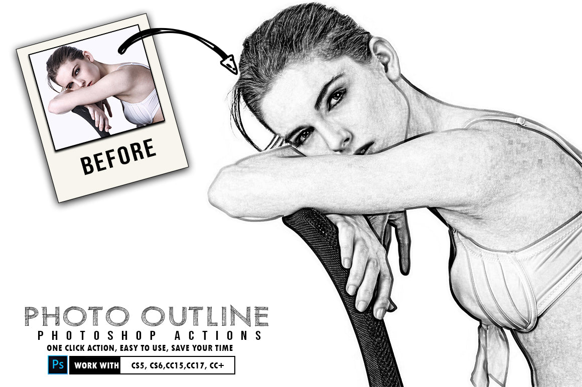 The 30-in-1 Modern Sketch Photoshop Actions Bundle-Add-Ons-Artixty