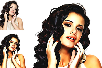 Digital Oil Painting Photoshop Actions Bundle