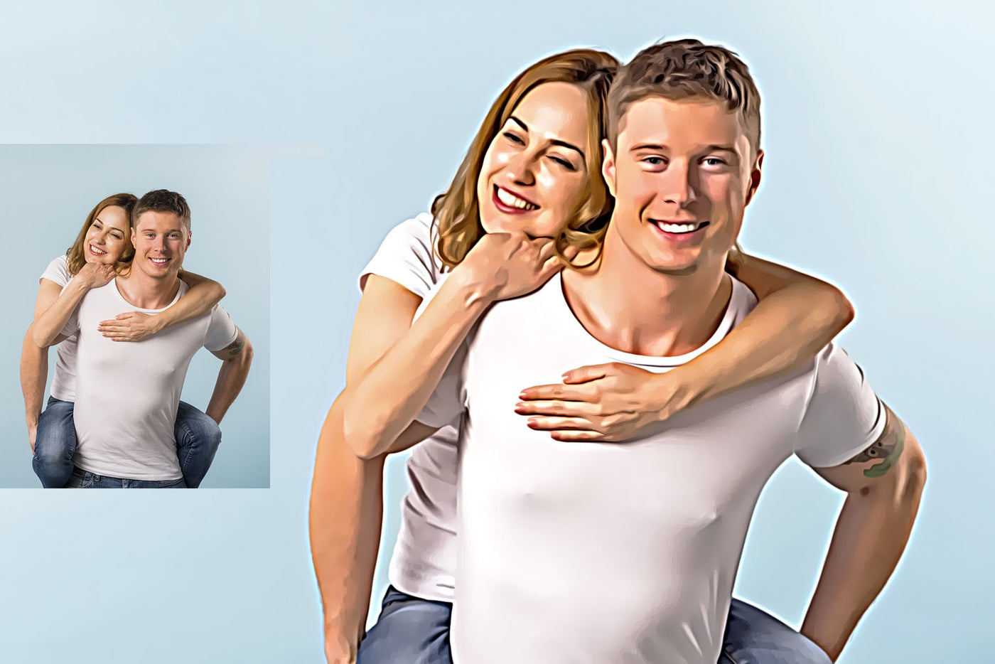 Digital Oil Painting Photoshop Actions Bundle
