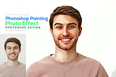 Digital Oil Painting Photoshop Actions Bundle