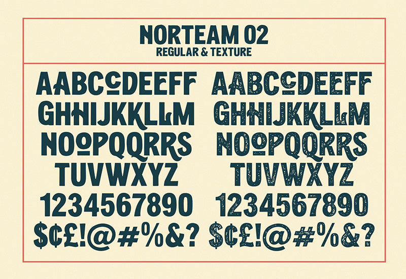 The Norteam Fonts And Textures Collection-Fonts-Artixty