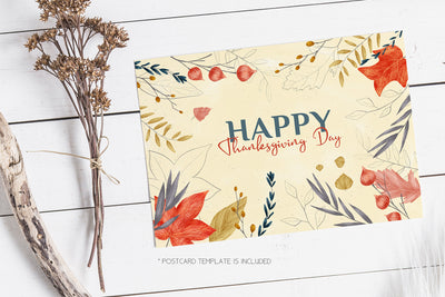 Soft Autumn Watercolor Design Bundle - Artixty