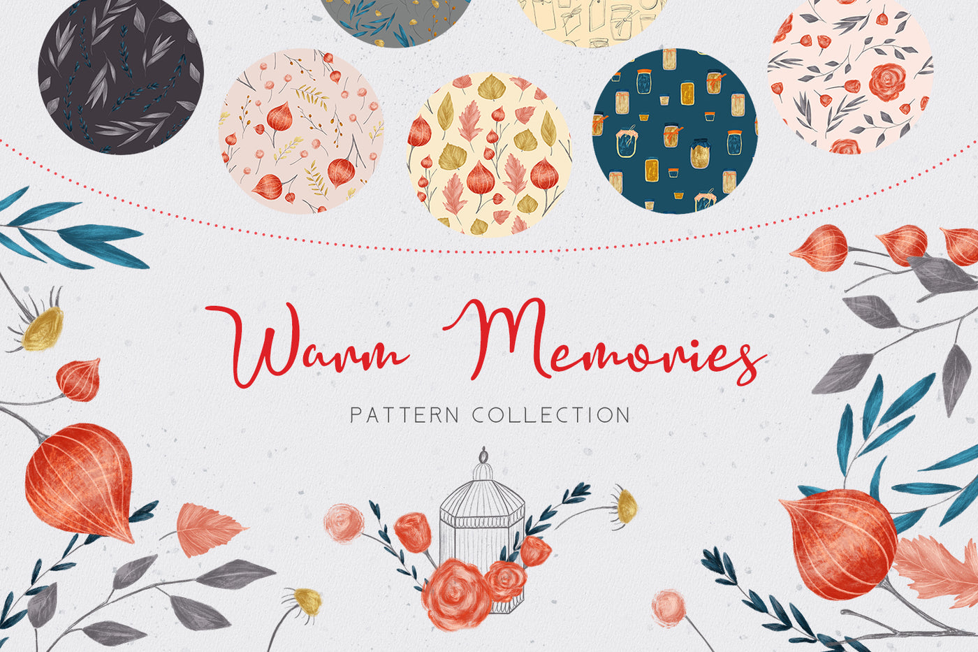 Soft Autumn Watercolor Design Bundle - Artixty
