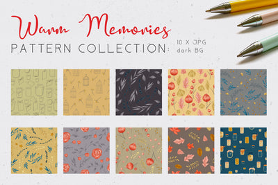 Soft Autumn Watercolor Design Bundle - Artixty