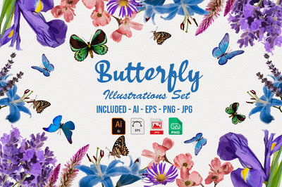 1040+ Amazing Watercolor Illustrations Bundle - Artixty