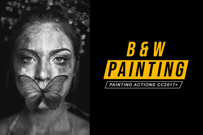 50 Mega Oil Paint Photoshop Actions Bundle - Artixty