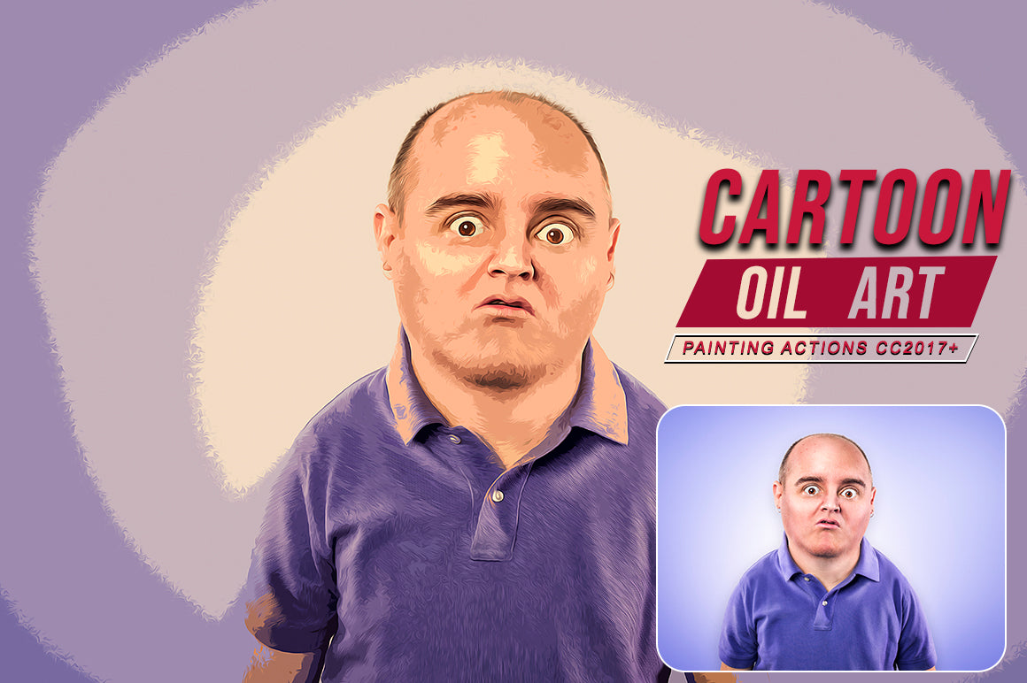 50 Mega Oil Paint Photoshop Actions Bundle - Artixty