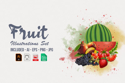 1040+ Amazing Watercolor Illustrations Bundle - Artixty