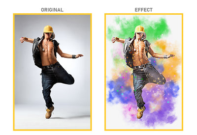 15-In-1 Explosion Photo Templates Bundle - Artixty
