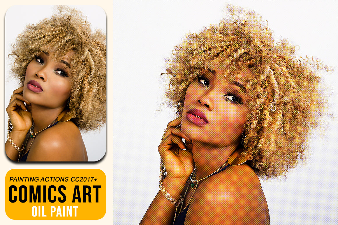 50 Mega Oil Paint Photoshop Actions Bundle - Artixty