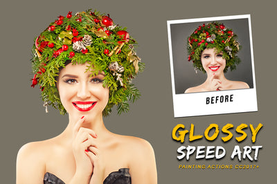 50 Mega Oil Paint Photoshop Actions Bundle - Artixty