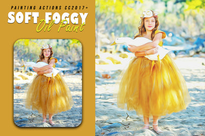 50 Mega Oil Paint Photoshop Actions Bundle - Artixty