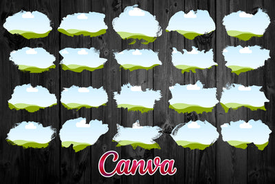 1450 Canva Frames Mega Bundle - Artixty