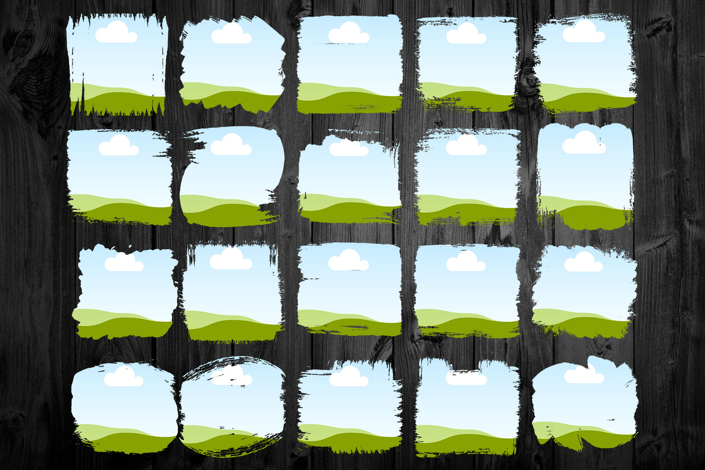 1450 Canva Frames Mega Bundle - Artixty