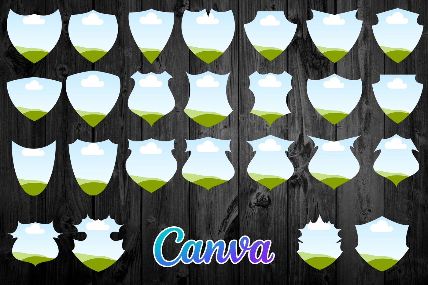 1450 Canva Frames Mega Bundle - Artixty