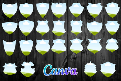 1450 Canva Frames Mega Bundle - Artixty