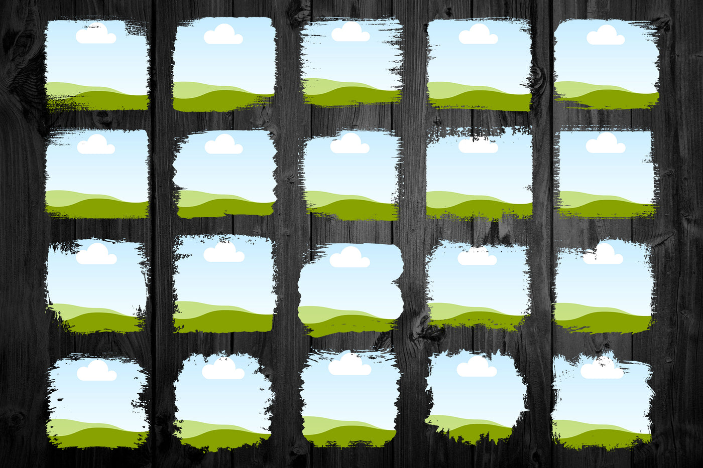 1450 Canva Frames Mega Bundle - Artixty