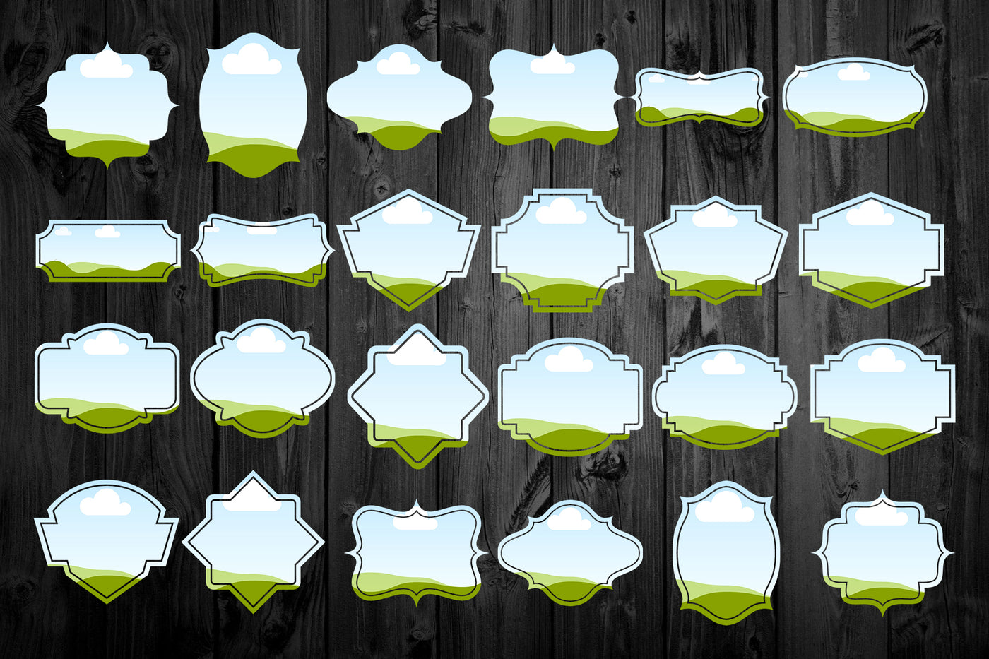 1450 Canva Frames Mega Bundle - Artixty