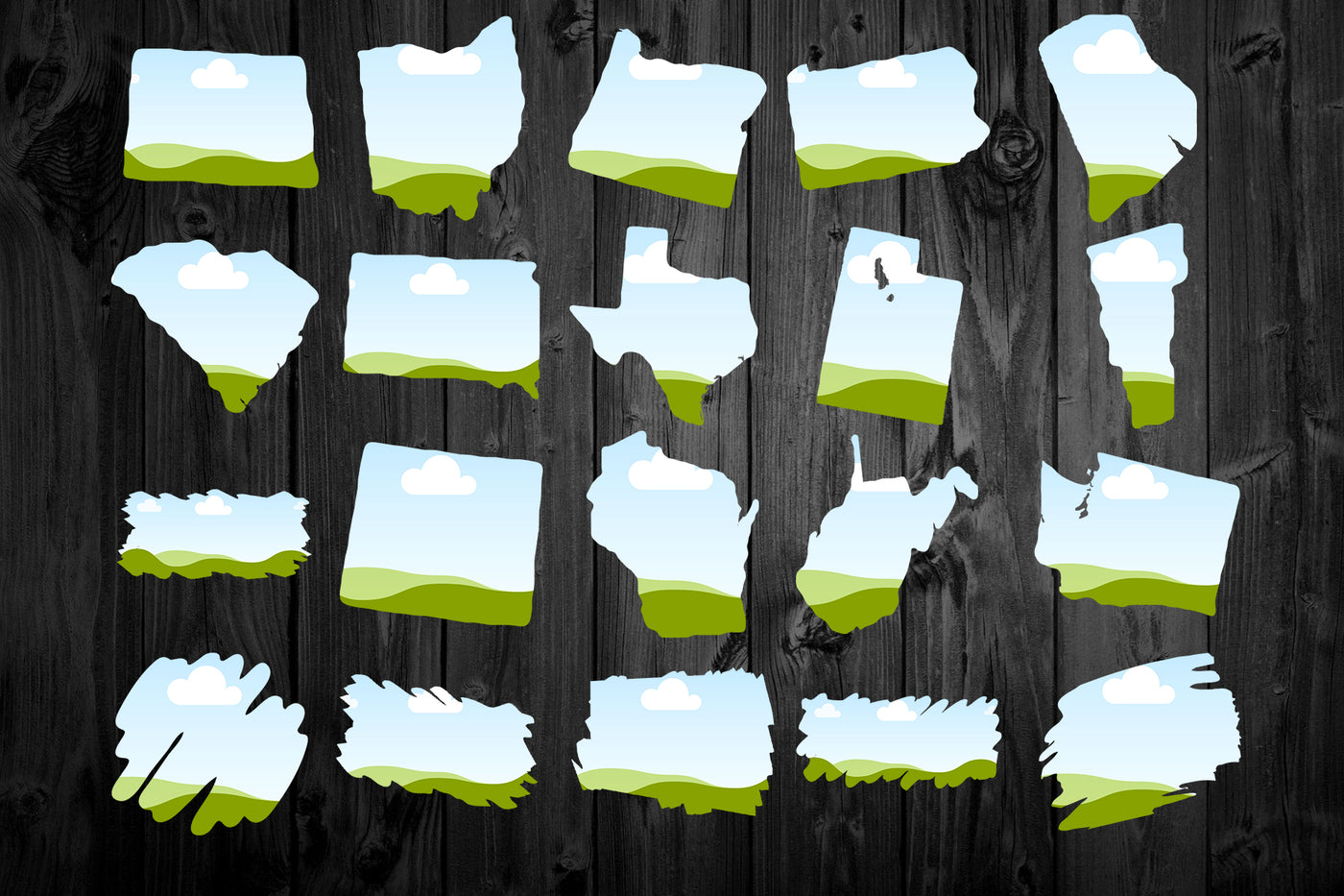 1450 Canva Frames Mega Bundle - Artixty