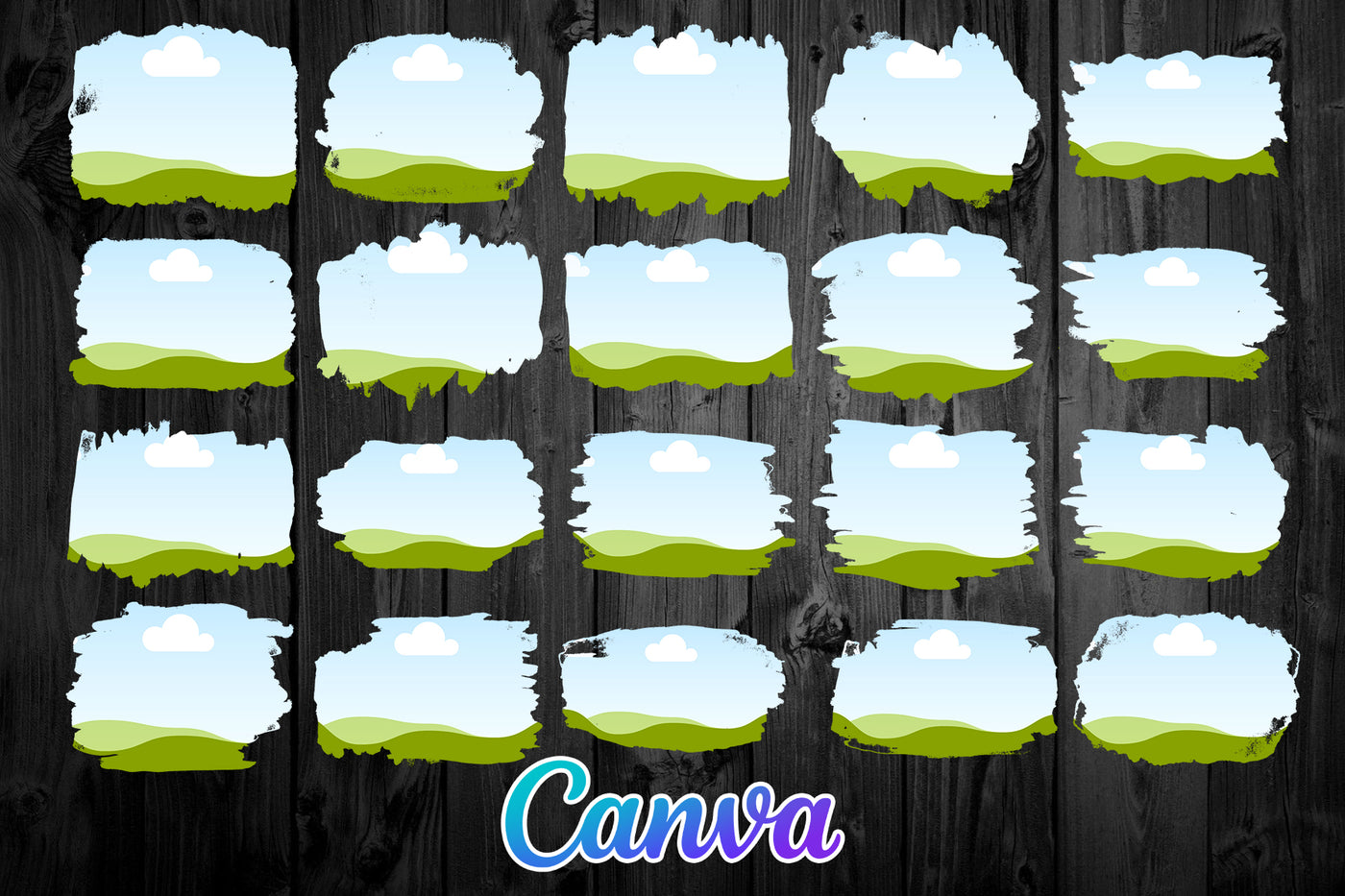 1450 Canva Frames Mega Bundle - Artixty