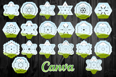1450 Canva Frames Mega Bundle - Artixty