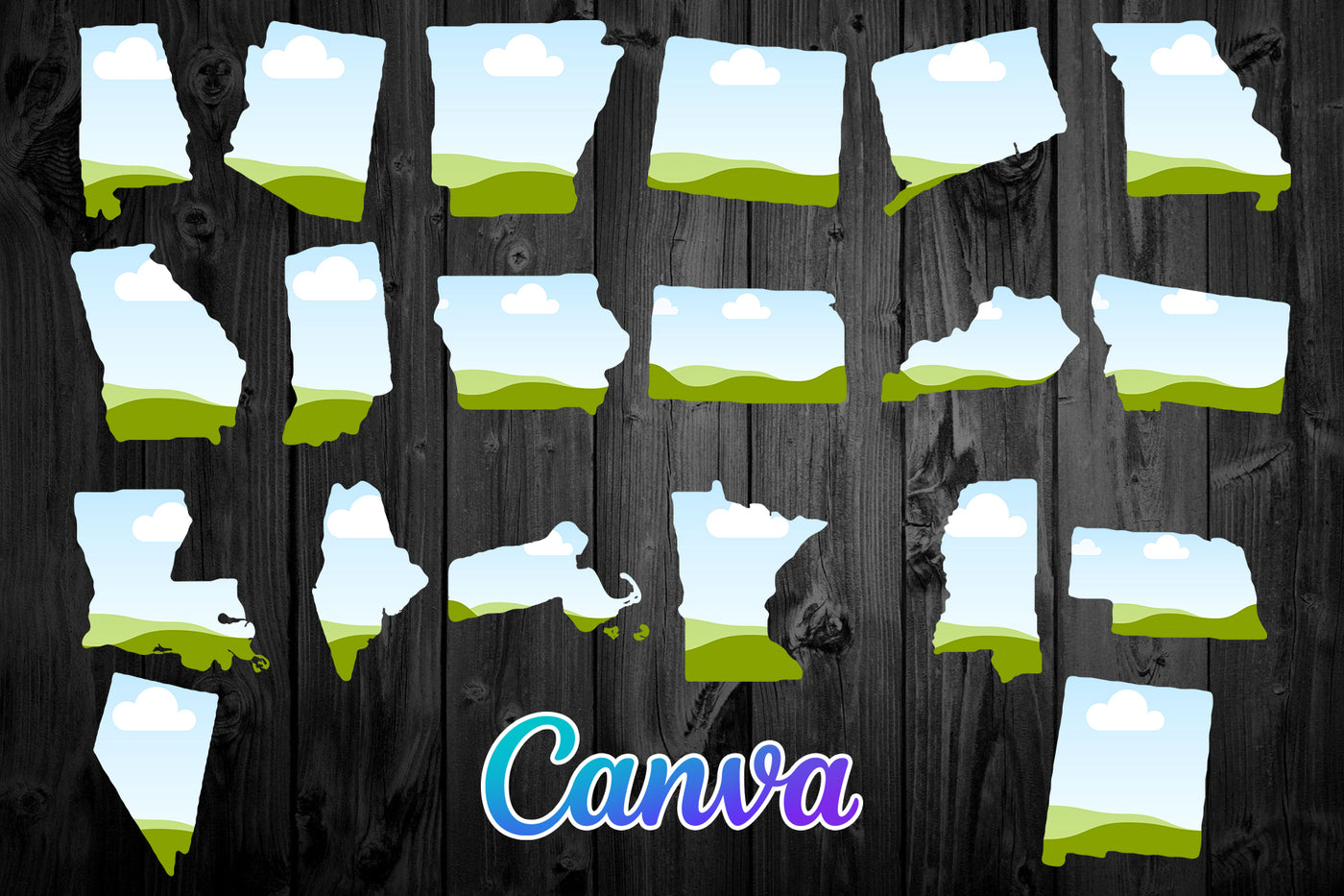 1450 Canva Frames Mega Bundle - Artixty