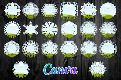 1450 Canva Frames Mega Bundle - Artixty