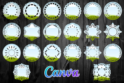 1450 Canva Frames Mega Bundle - Artixty