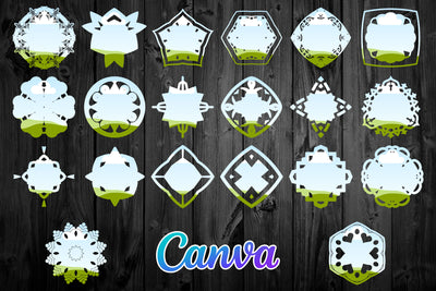 1450 Canva Frames Mega Bundle - Artixty