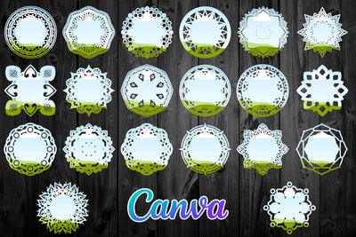 1450 Canva Frames Mega Bundle - Artixty