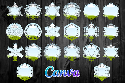 1450 Canva Frames Mega Bundle - Artixty