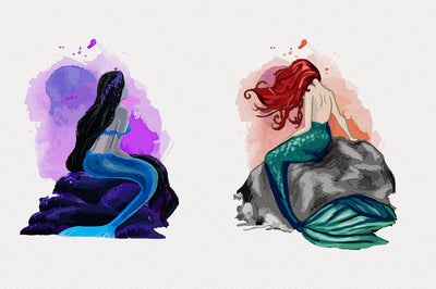 1040+ Amazing Watercolor Illustrations Bundle - Artixty