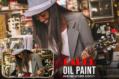 50 Mega Oil Paint Photoshop Actions Bundle - Artixty