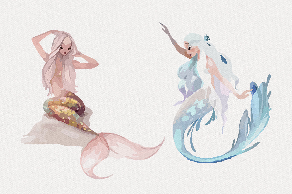 1040+ Amazing Watercolor Illustrations Bundle - Artixty