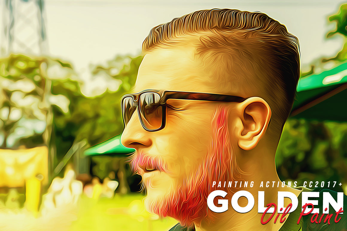 50 Mega Oil Paint Photoshop Actions Bundle - Artixty