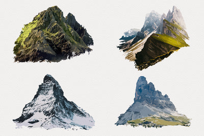 1040+ Amazing Watercolor Illustrations Bundle - Artixty