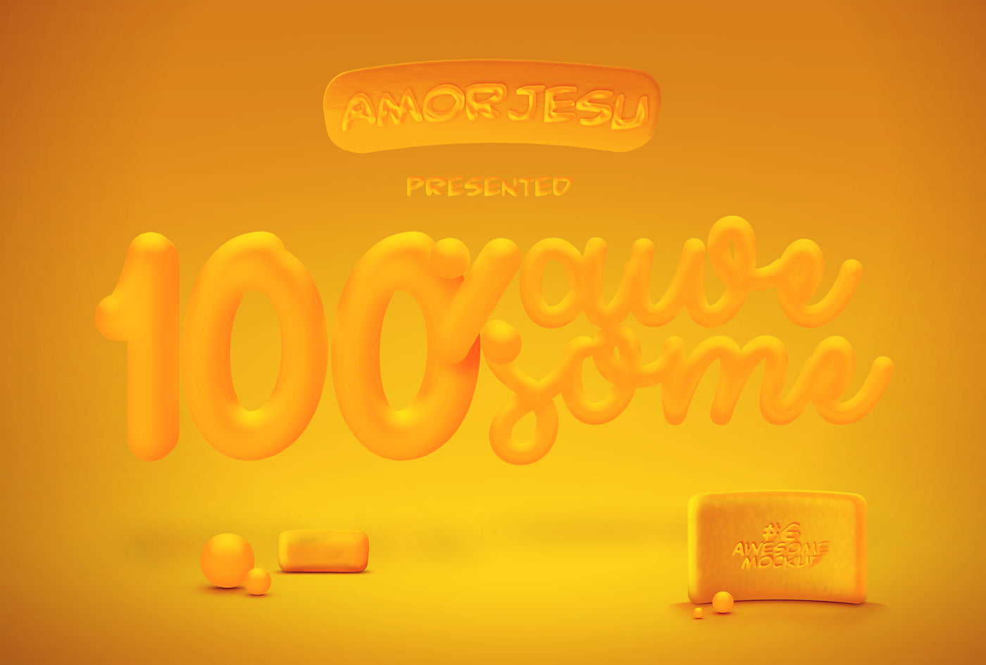 Awesome 3D Text Mockup Mega Bundle - Artixty