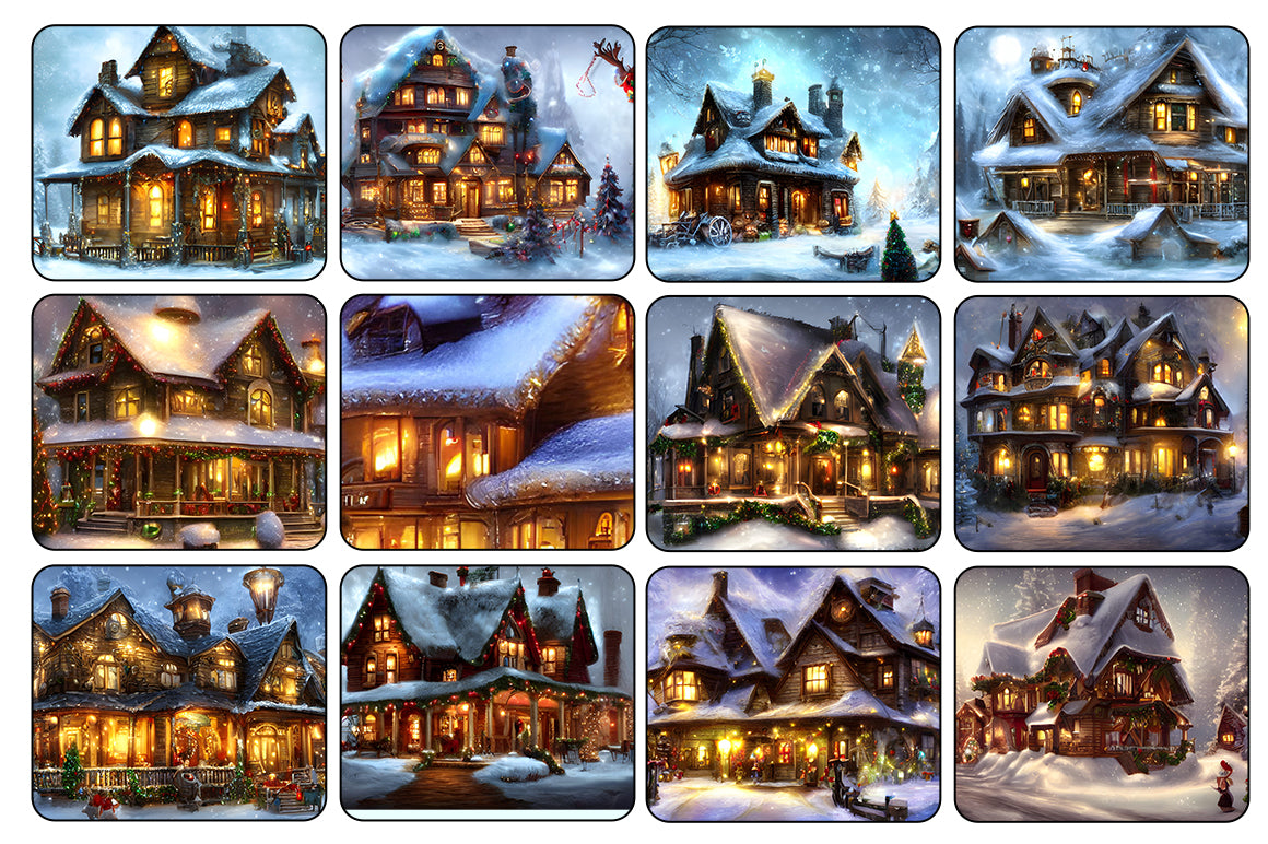 The Majestic Christmas Overlays Bundle - Artixty