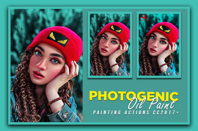 50 Mega Oil Paint Photoshop Actions Bundle - Artixty