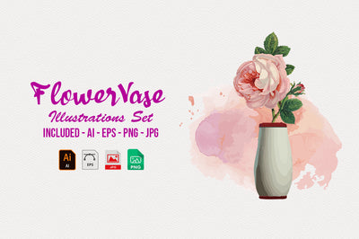 1040+ Amazing Watercolor Illustrations Bundle - Artixty
