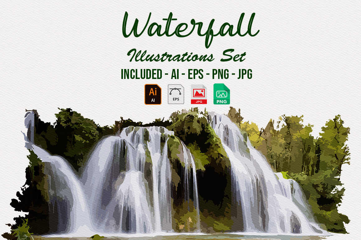 1040+ Amazing Watercolor Illustrations Bundle - Artixty