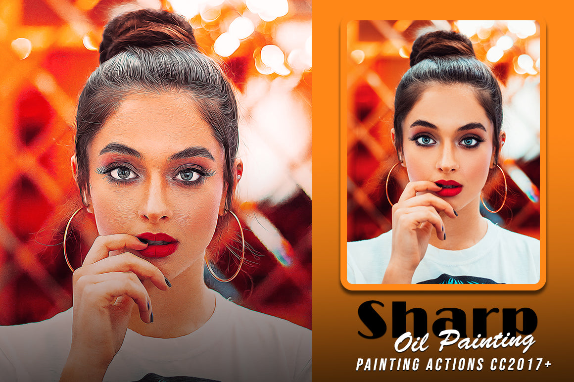 50 Mega Oil Paint Photoshop Actions Bundle - Artixty