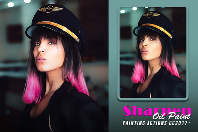 50 Mega Oil Paint Photoshop Actions Bundle - Artixty