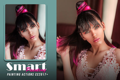 50 Mega Oil Paint Photoshop Actions Bundle - Artixty
