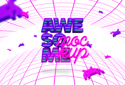 Awesome 3D Text Mockup Mega Bundle - Artixty