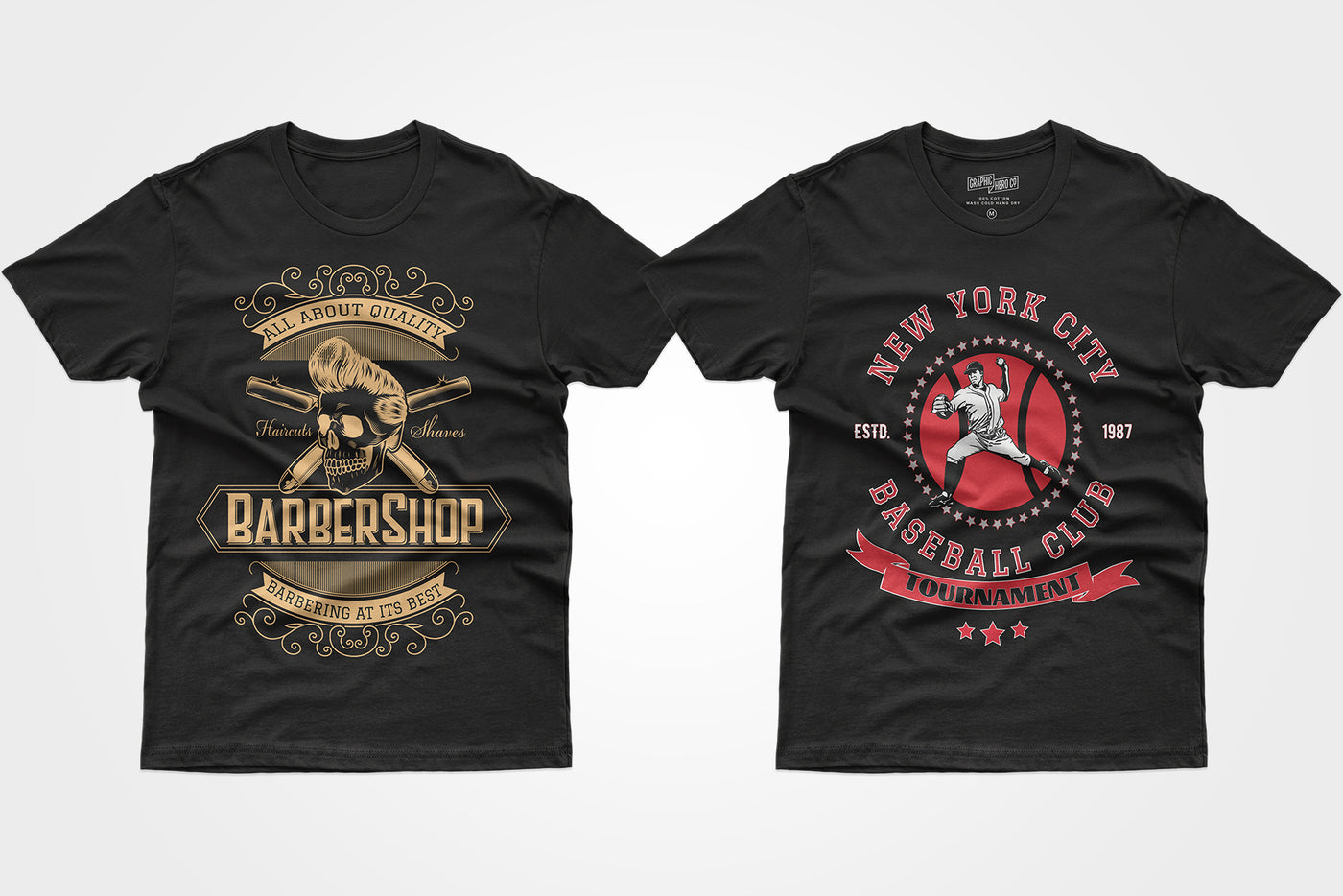 200+ Classy T-Shirt Designs Bundle-Templates-Artixty
