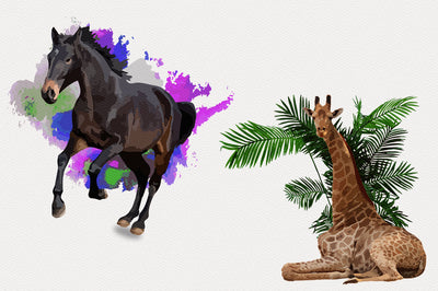 1040+ Amazing Watercolor Illustrations Bundle - Artixty