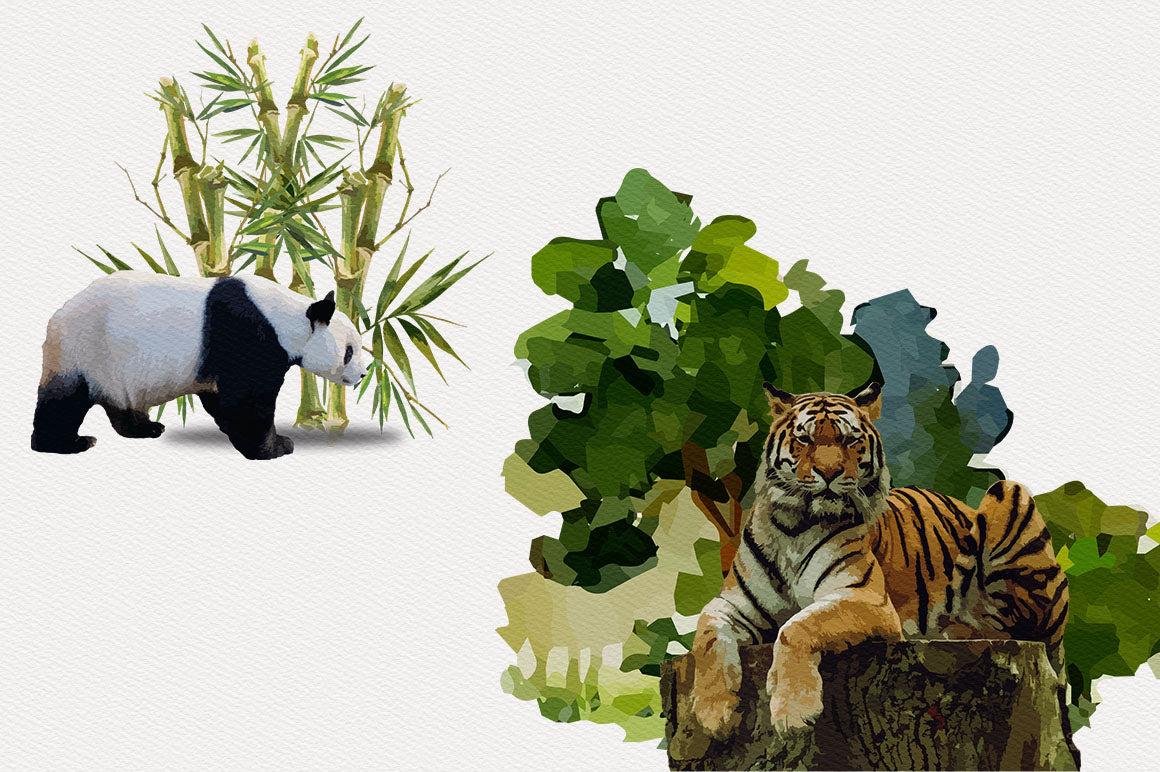 1040+ Amazing Watercolor Illustrations Bundle - Artixty