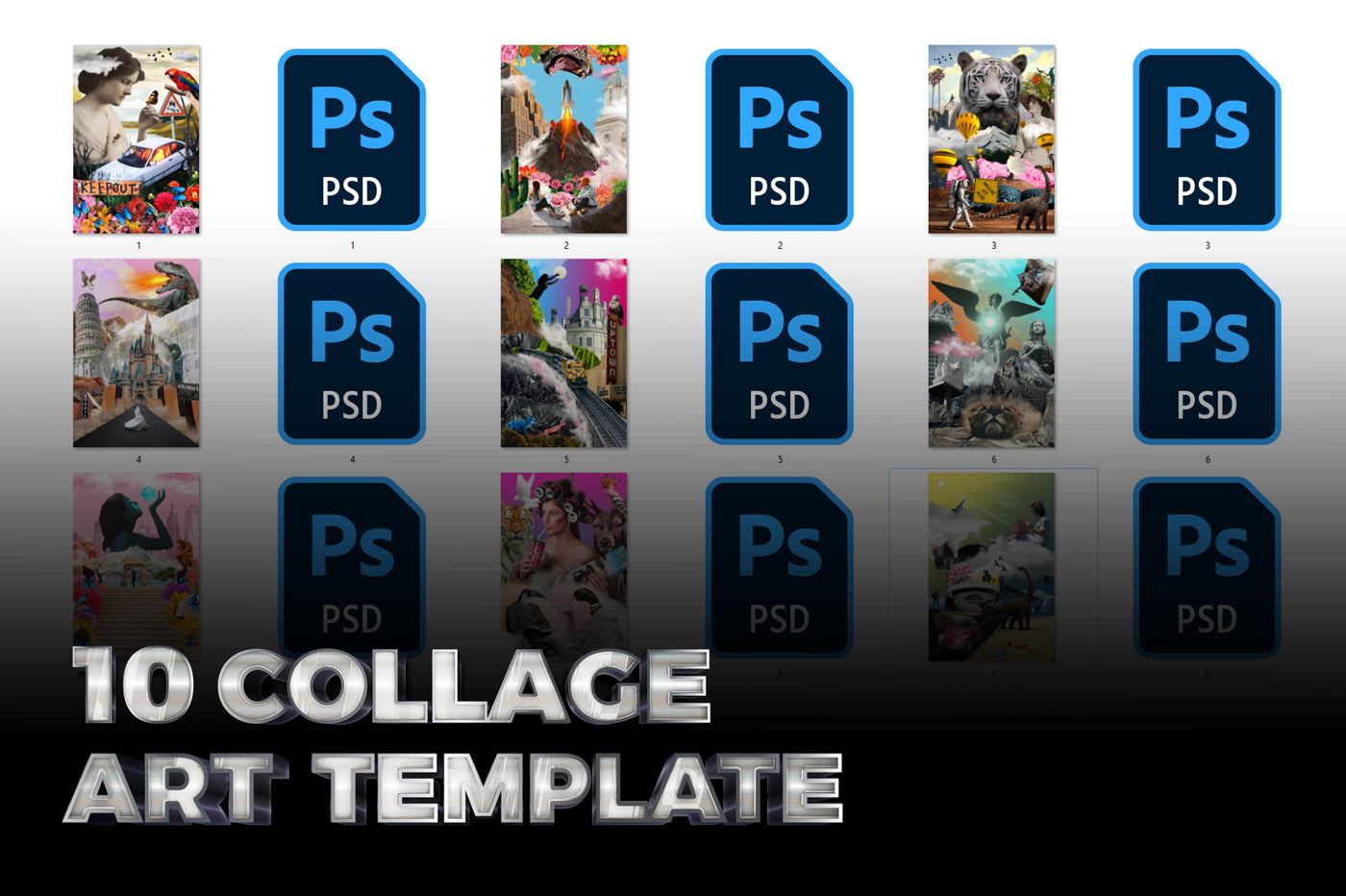 The Mega Collage Creator Bundle-Graphics-Artixty