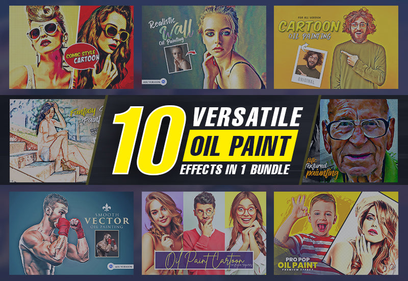 The 10-in-1 Versatile Oil Paint Effects Bundle-Add-Ons-Artixty